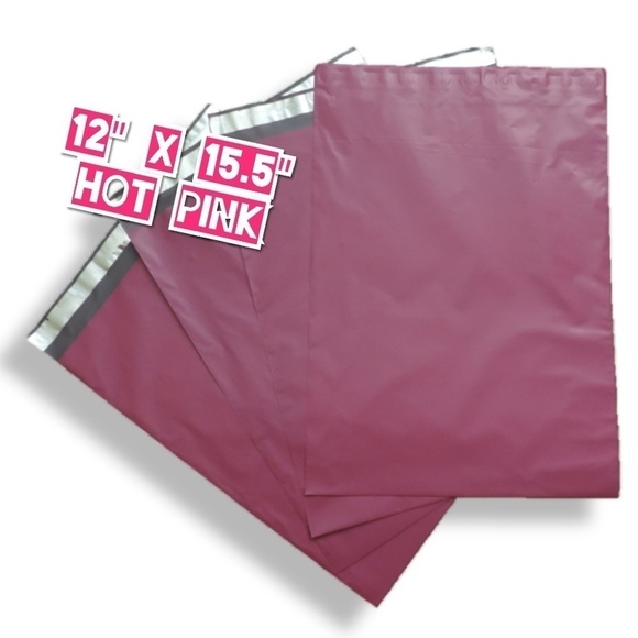 Other - 50 Hot Pink Poly Mailers 12x15.5